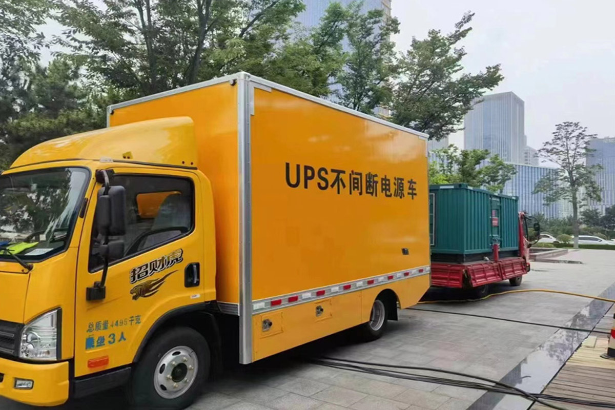 永仁发电机租赁施工现场