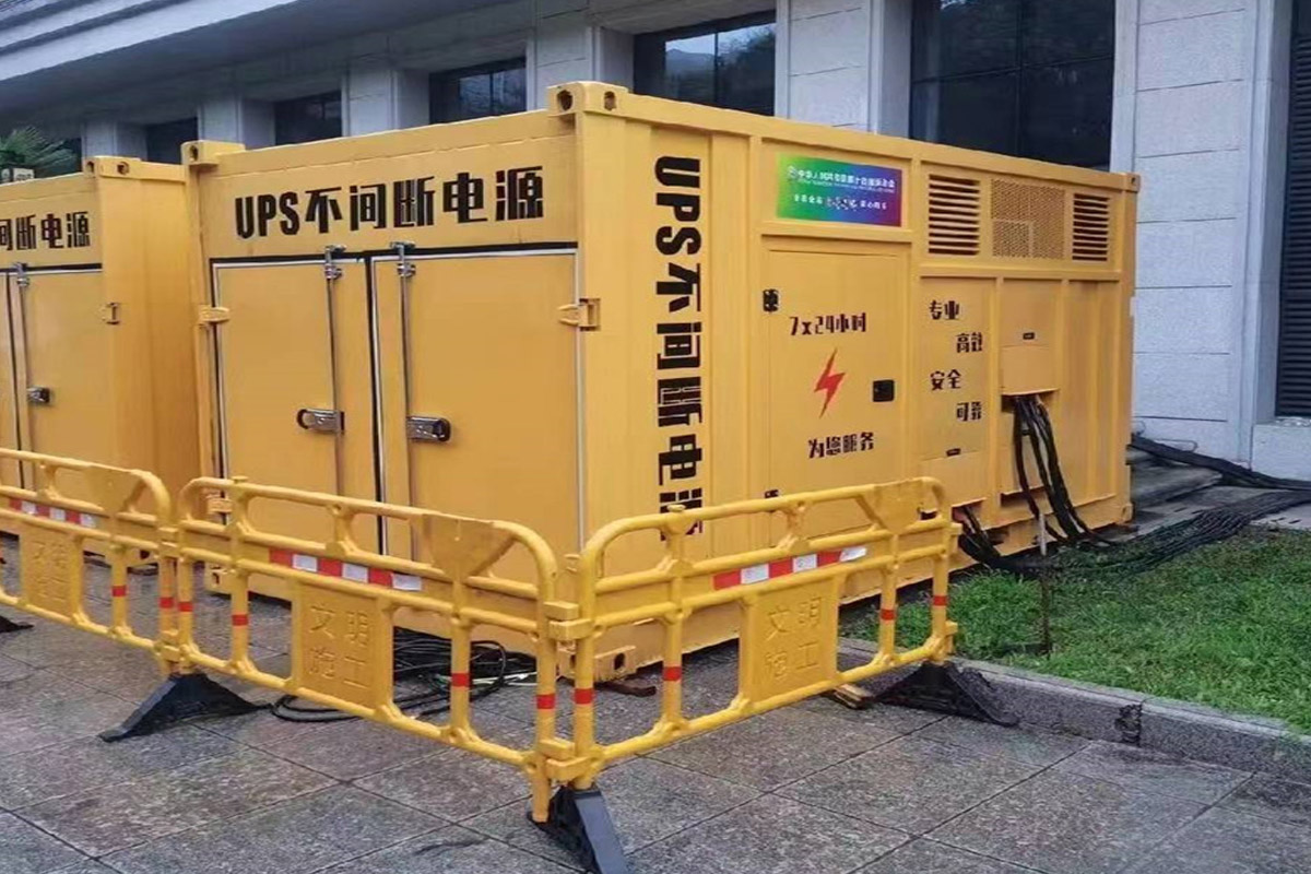 永仁发电机租赁施工现场